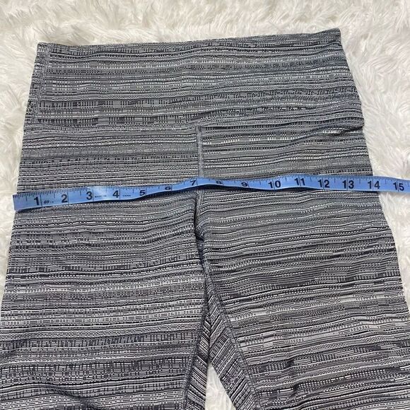 Athleta Chatarunga Leggings Heather Black Stripe Size Small Activewear - Picture 6 of 9